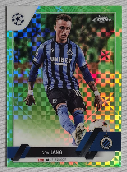 Noa Lang - 2023 Topps Chrome Club Brugge (CL) #4 Green XFractor /399