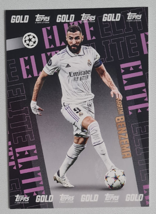 Karim Benzema - 2023 Topps GOLD Elite - Real Madrid (CL)