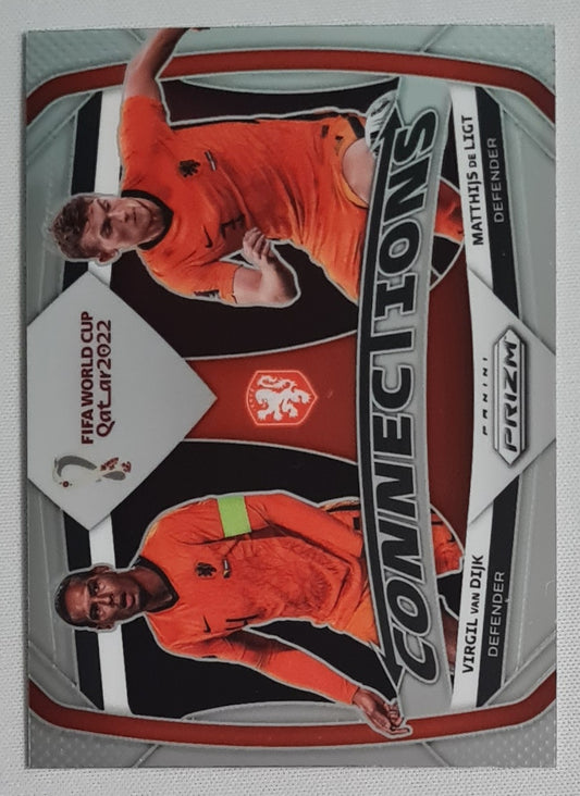 Virgil van Dijk & Matthijs de Ligt - 2022 Panini Prizm FIFA World Cup Qatar 2022 Soccer CONNECTIONS #3
