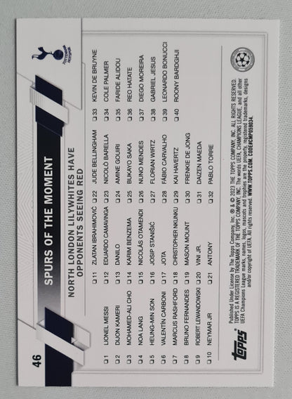 Spurs of the Moment - 2023 Topps Tottenham Hotspur (CL) Featuring Son & Kane #46 Inferno Foil
