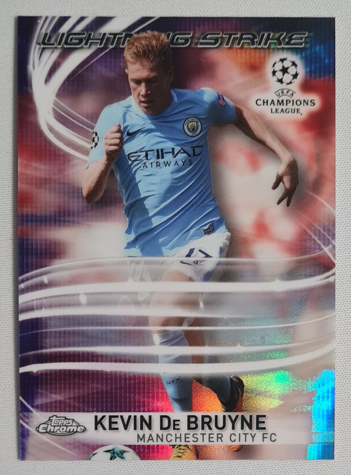 Kevin de Bruyne - 2018 Topps Lightning Strike - Man City (CL) #LS-KDB