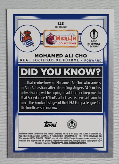 Mohamed Ali Cho - 2023 Topps Merlin Real Sociedad (CL) #123 Refractor