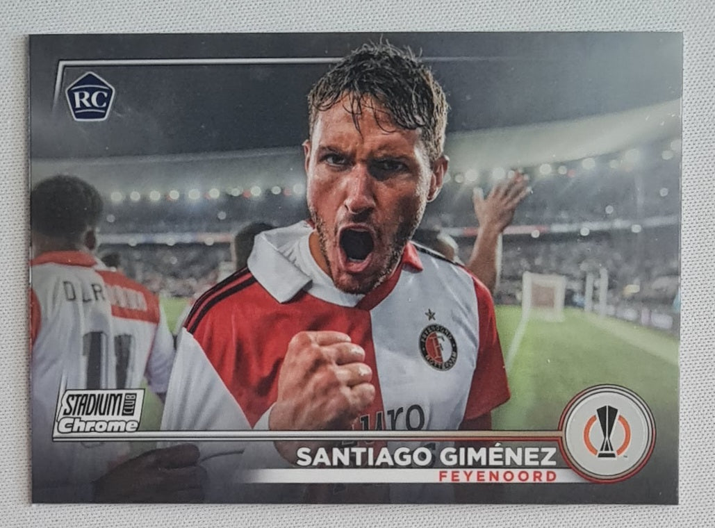 Santiago Gimenez - 2023 Topps Stadium Club Chrome (RC) Feyenoord (EL) #13