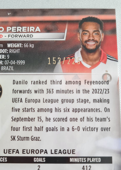 Danilo Pereira - 2023 Topps (EL) Feyenoord Aqua/Green Electric #57 /225