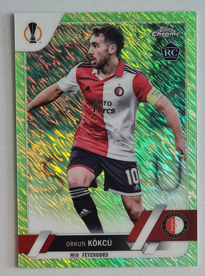 Orkun Kokcu - 2023 Topps (RC) Feyenoord (EL) #151 Green shimmer /399