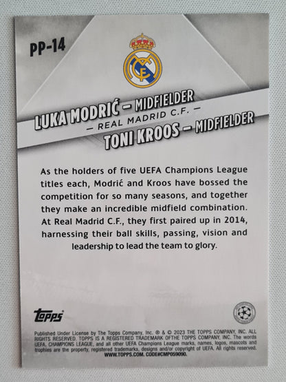 Luka Modric & Toni Kroos - 2023 Topps (CL) Premium Partnerships Real Madrid  #PP-14