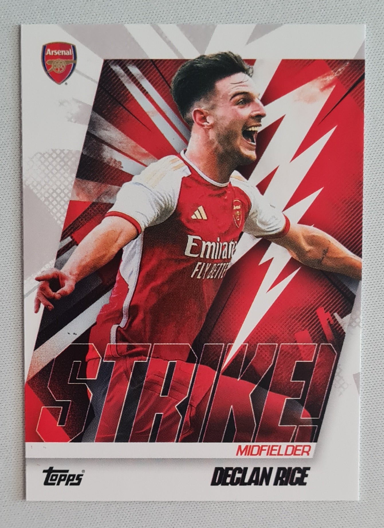 Declan Rice -  2024 Topps Arsenal Strike! #41