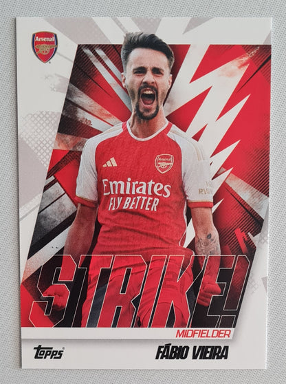 Fabio Vieira - 2024 Topps Arsenal Strike! #38  Arsenal FC Team Set Card
