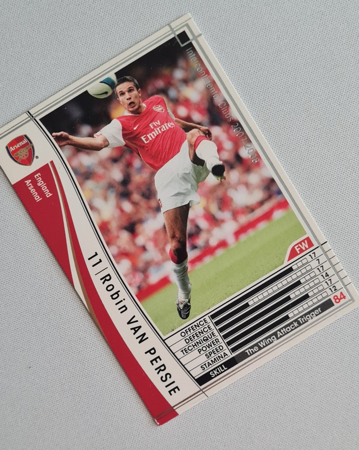 Robin van Persie - 2008 Panini Arsenal FC (FW) Oriental Card 095/336