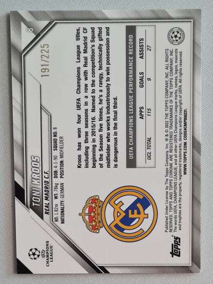 Toni Kroos - 2022 Topps Chrome Real Madrid C.F. #8 /225 Refractor