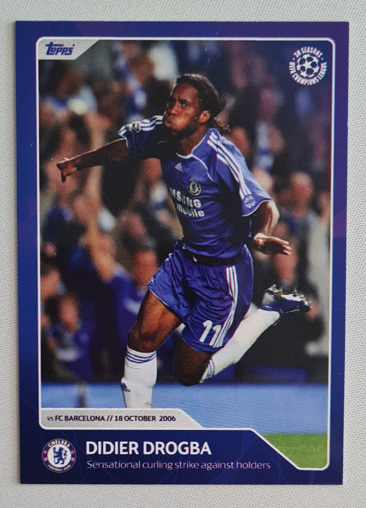 Didier Drogba - 2022/23 Topps Champions League 30 Seasons Celebration #89 Chelsea FC