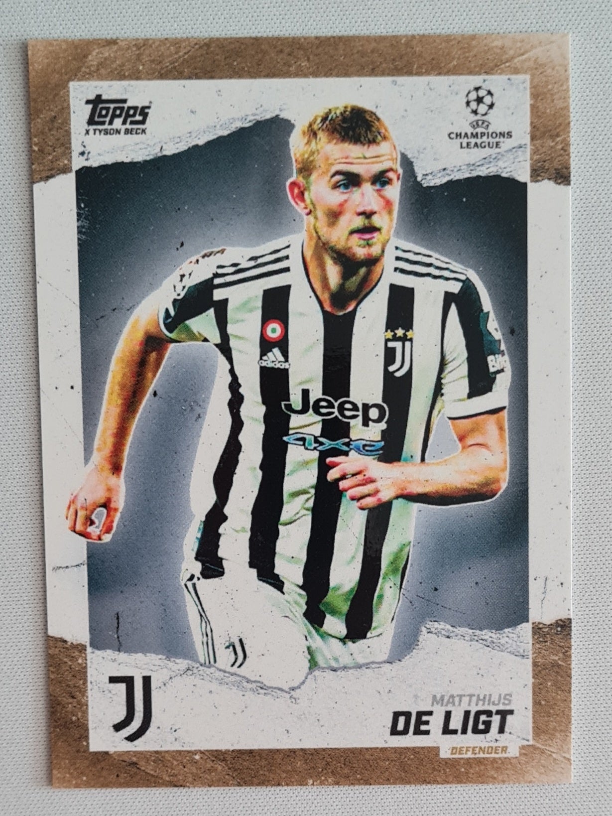 Matthijs de Ligt - 2021 Topps Gold X Tyson Beck UEFA Champions League Juventus