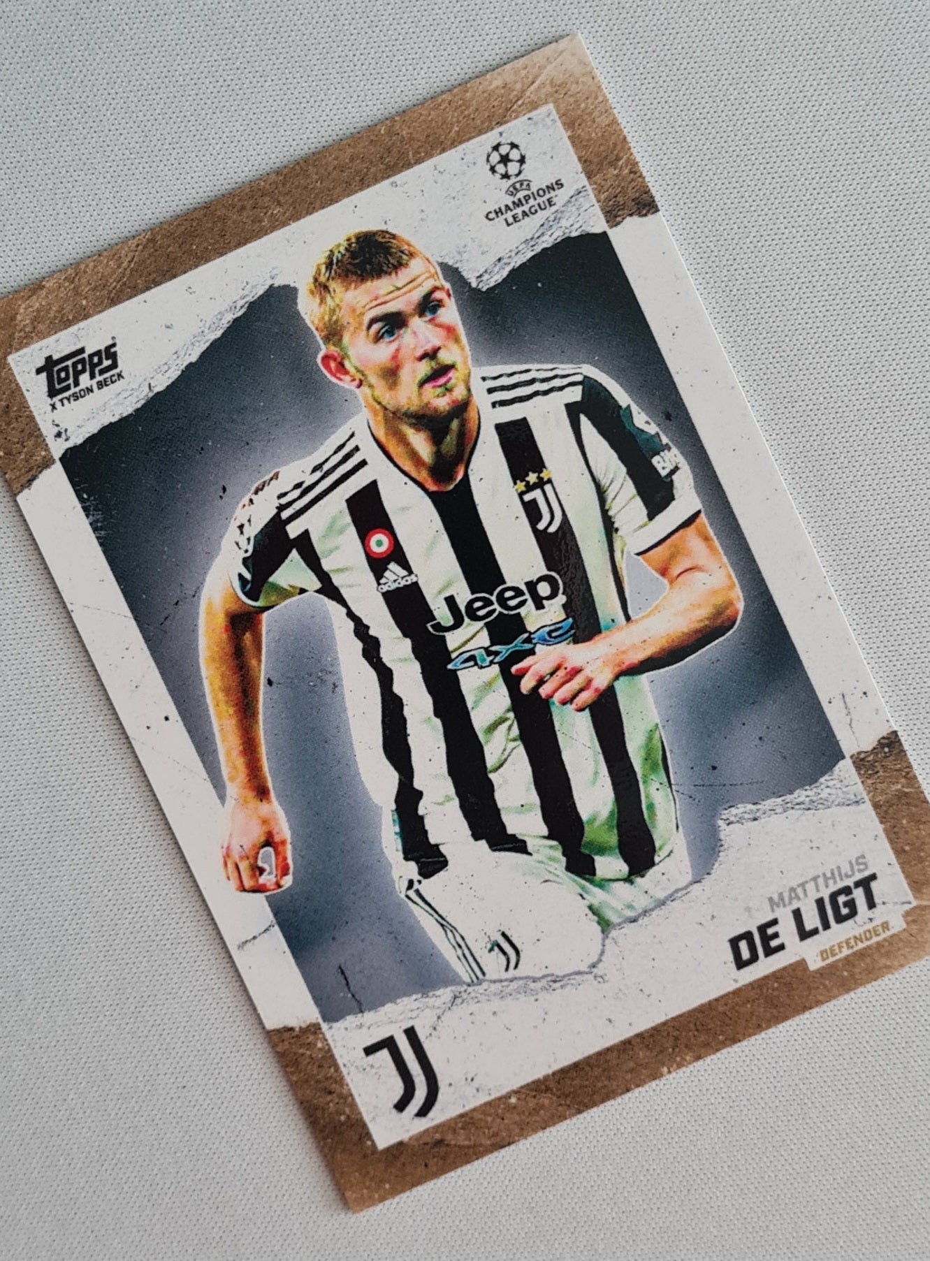 Matthijs de Ligt - 2021 Topps Gold X Tyson Beck UEFA Champions League Juventus