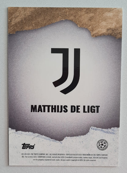 Matthijs de Ligt - 2021 Topps Gold X Tyson Beck UEFA Champions League Juventus