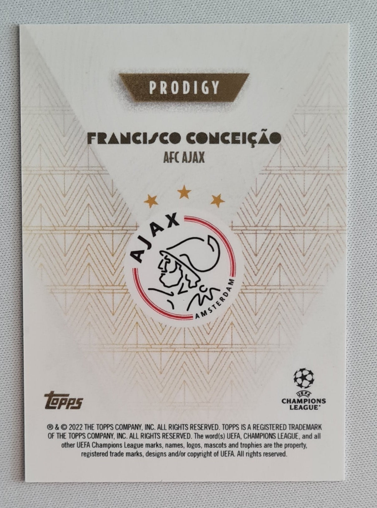 Francisco Conceicao - 2022/23 Topps Deco Prodigy AFC Ajax