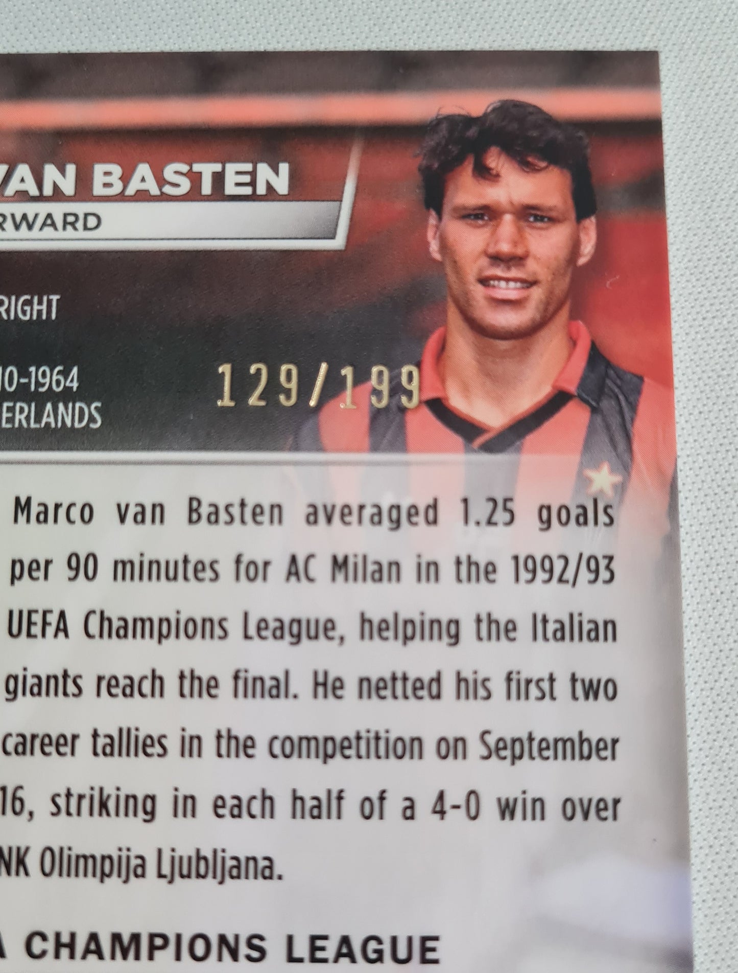 Marco van Basten - 2023 Topps Stadium Chrome AC Milan #64 /199