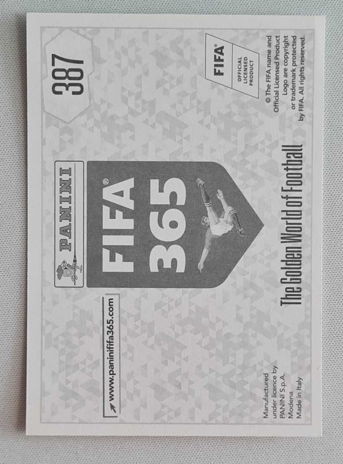 Messi/Iniesta - 2017 Panini FIFA 365 The Golden World of Football Milestone Sticker #387