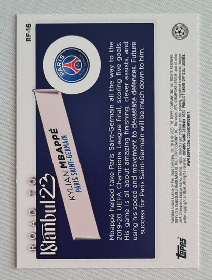 Kylian MBappe -2023 Topps (CL) Road to Istanbul - Paris Saint-Germain #RF-16