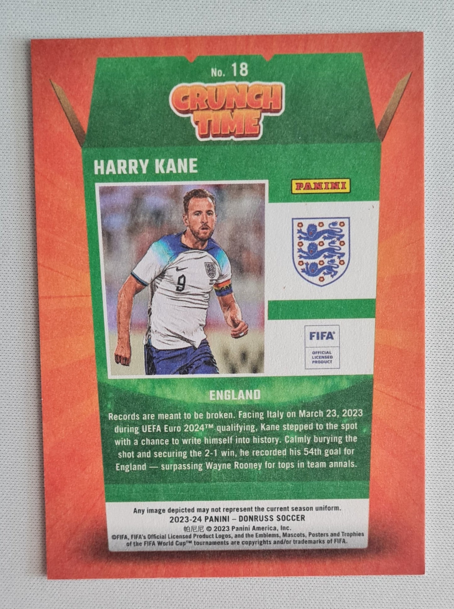 Harry Kane - 2023/24 Panini Donruss Soccer Crunch Time #18