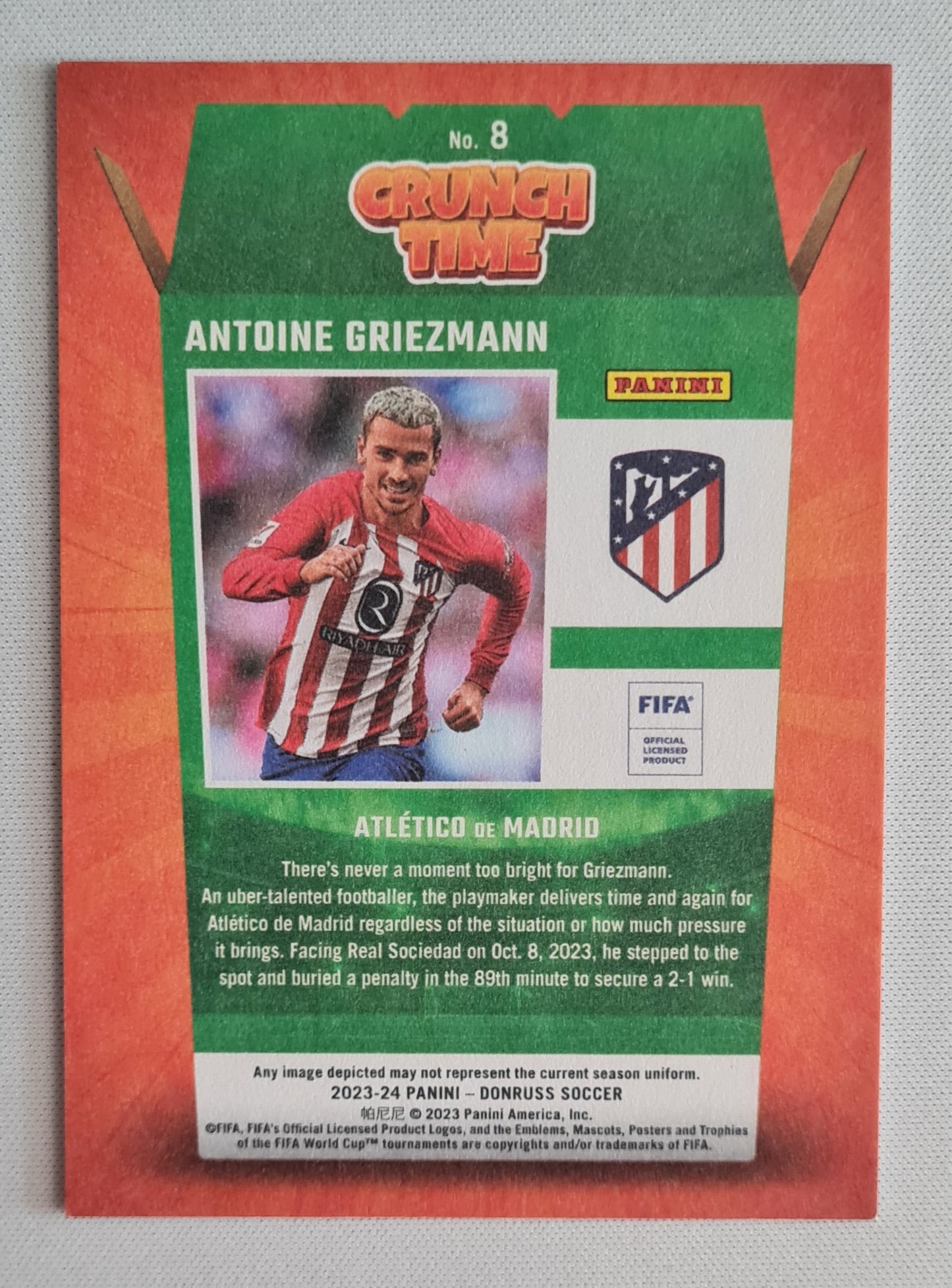 Antoine Griezmann - 2023/24 Panini Donruss Soccer Crunch Time #8
