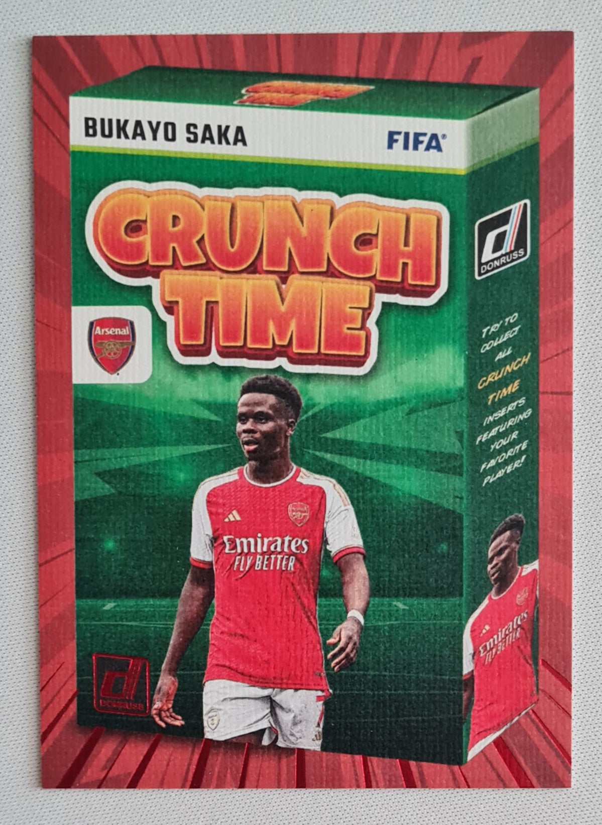 Bukayo Saka - 2023/24 Panini Donruss Soccer Red Crunch Time #6