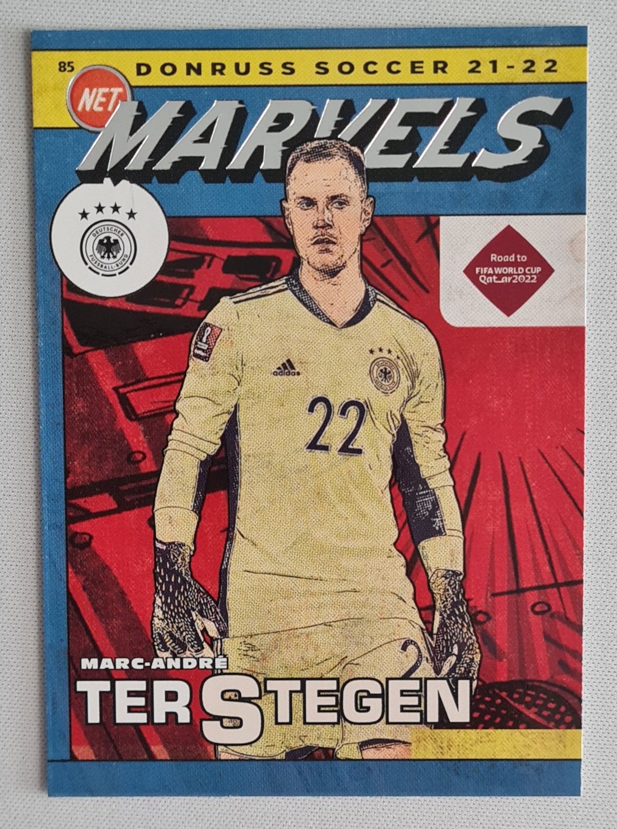 Marc Andre Ter Stegen - 2021/22 Panini Donruss Road to Qatar Net Marvels #8 Germany