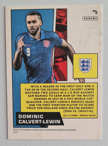 Dominic Calvert-Lewin - 2021/22 Panini Donruss Road to Qatar Net Marvels #3 England