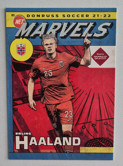 Erling Haaland - 2021/22 Panini Donruss Road to Qatar Net Marvels #5 Norway
