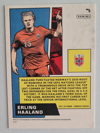 Erling Haaland - 2021/22 Panini Donruss Road to Qatar Net Marvels #5 Norway