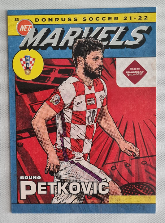 Bruno Petkovic - 2021/22 Panini Donruss Road to Qatar Net Marvels #2 Croatia
