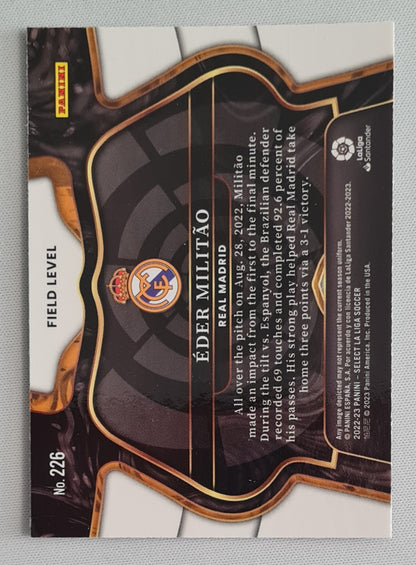 Eder Militao - 2023 Panini Select La Liga Soccer Field Level #226 Real Madrid