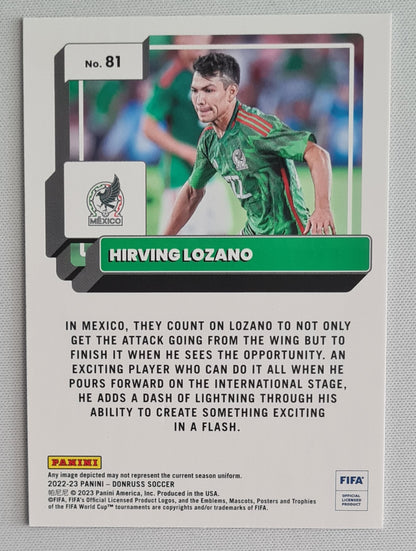 Hirving Lozano - 2022/23 Panini Donruss Orange Foil #81 Mexico
