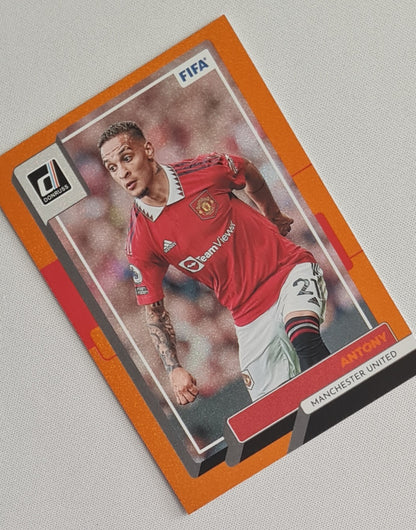 Antony - 2022/23 Panini Donruss Orange Foil #136 Manchester United