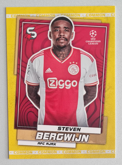 Steven Bergwijn - 2022/23 Topps Superstars Yellow #154 AFC Ajax