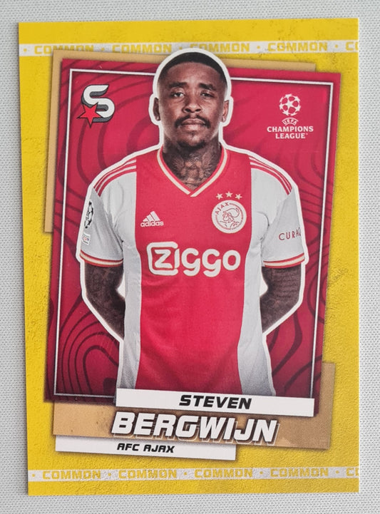 Steven Bergwijn - 2022/23 Topps Superstars Yellow #154 AFC Ajax