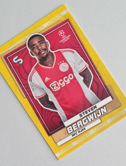 Steven Bergwijn - 2022/23 Topps Superstars Yellow #154 AFC Ajax