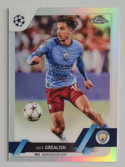 Jack Grealish - 2023 Topps Chrome UEFA Club Competitions #142 Manchester City