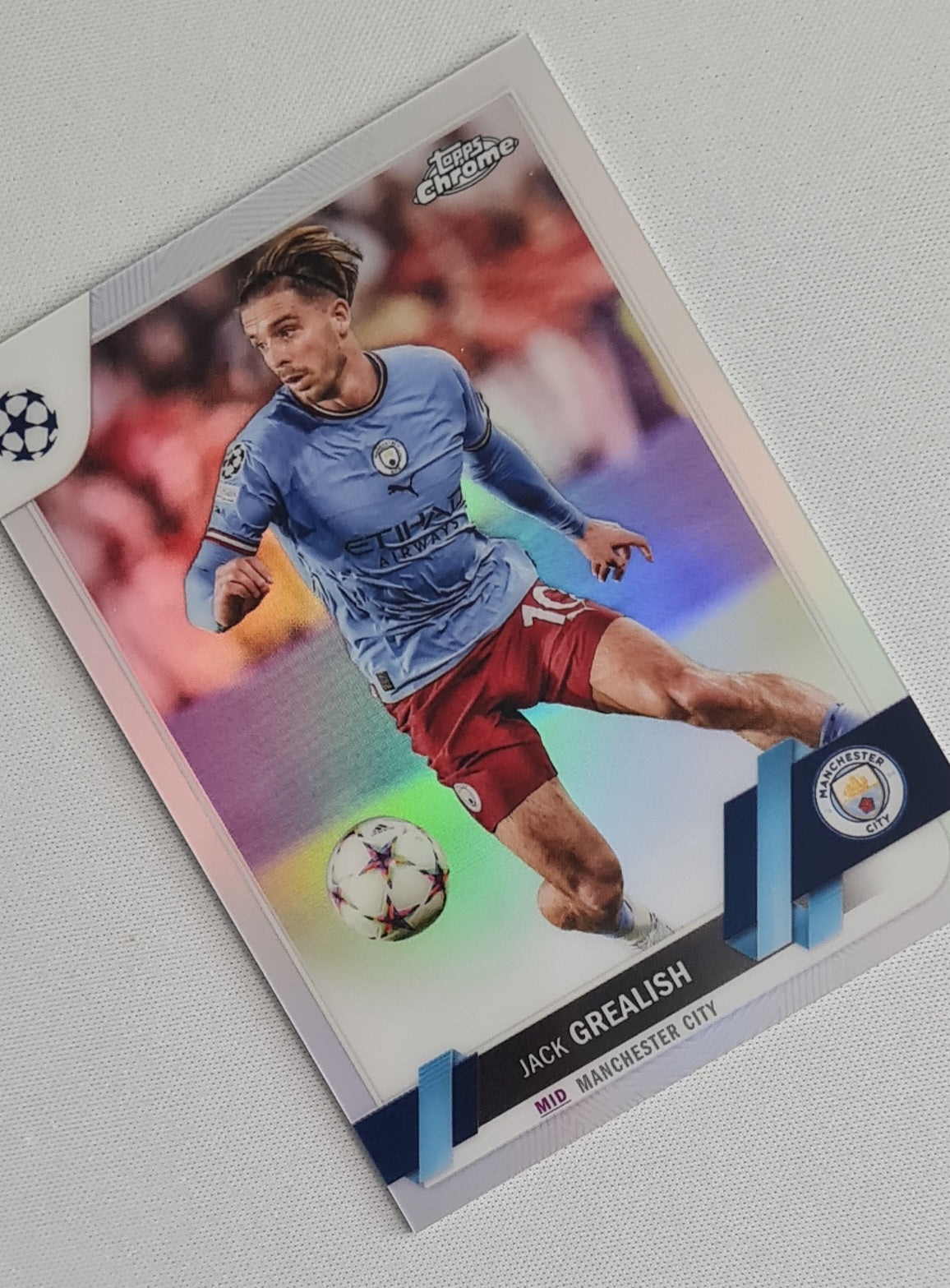 Jack Grealish - 2023 Topps Chrome UEFA Club Competitions #142 Manchester City