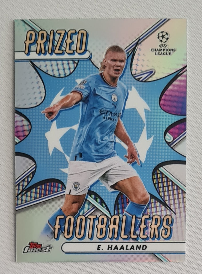 Erling Haaland - 2022/23 Topps Finest UEFA Club Competitions Prized Footballers #PF-15 Manchester City FC