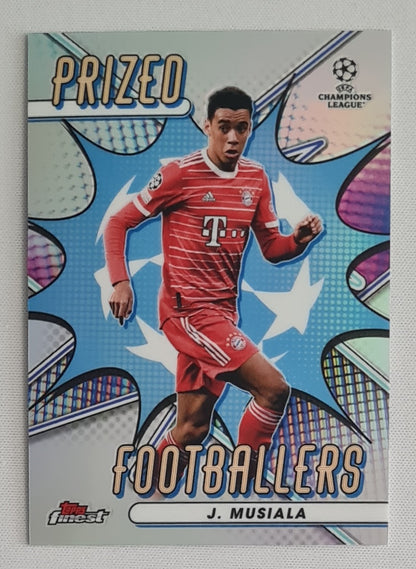 Jamal Musiala - 2022/23 Topps Finest UEFA Club Competitions Prized Footballers #PF-8 FC Bayern München