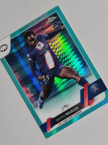 Soufiya Ngueleu - 2023 Topps Chrome Aqua PSG (CL) (RC) #28