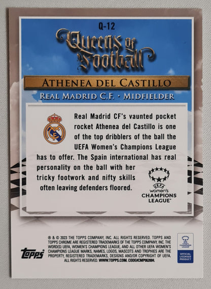 Athenea del Castillo - 2023 Topps Chrome Queens of Football (CL) #Q-12
