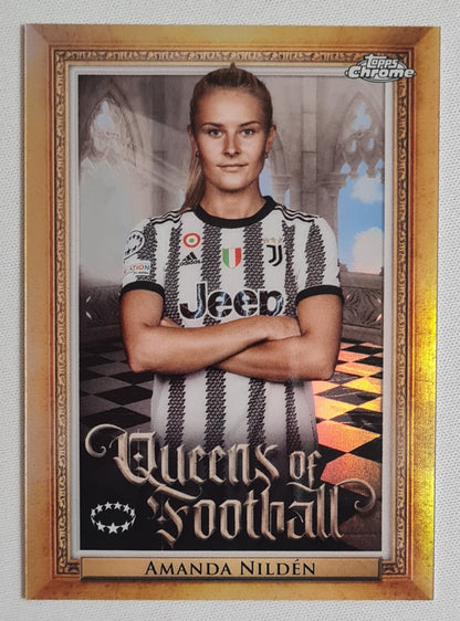 Amanda Nilden - 2023 Topps Chrome Queens of Football Juventus (CL) #Q-5