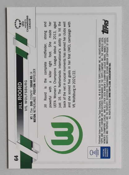 Jill Roord - 2023 Topps Chrome VFL Wolfsburg (CL) #64