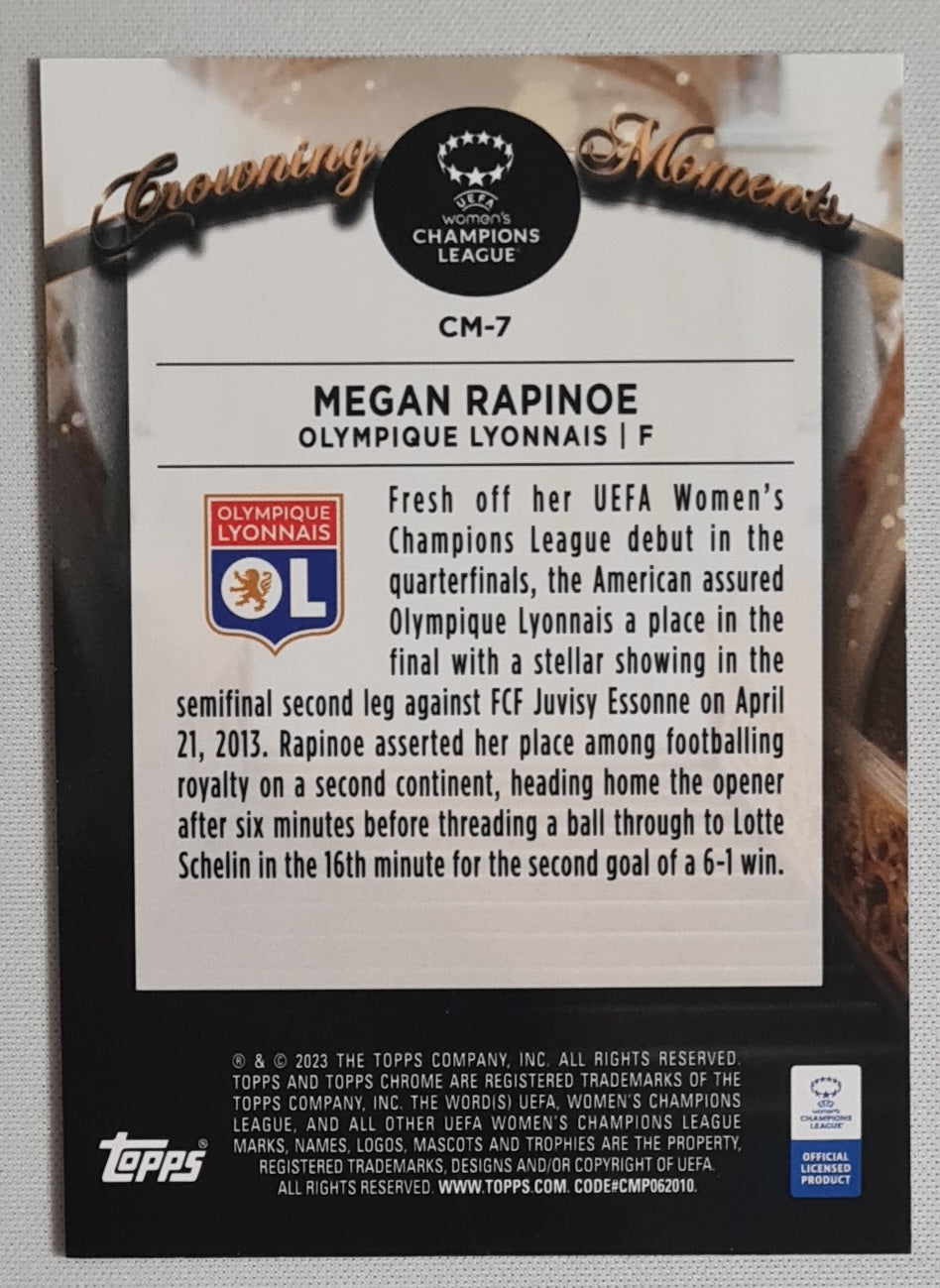 Megan Rapinoe - 2023 Topps Chrome Growing Moments (CL) #CM-7