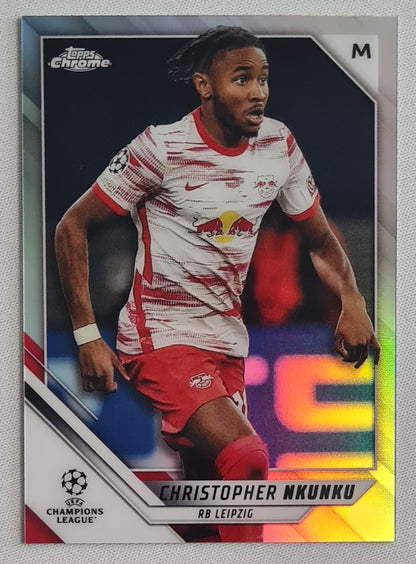 Christoher Nkunku - 2022 Topps Chrome Red Bulls Leipzig Champions League #45 Refractor