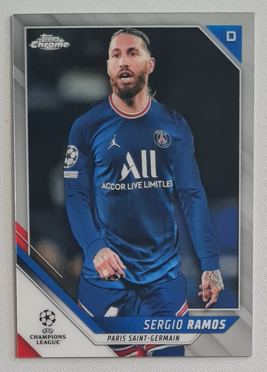 Sergio Ramos - 2022 Topps Chrome Paris Saint Germain Champions League #71