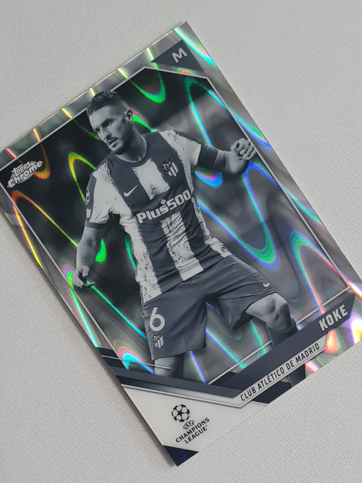 Koke - 2022 Topps Chrome Club Atletico de Madrid Champions League Image Variation #51