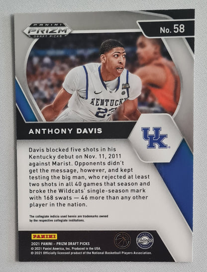 Anthony Davis - 2021 Panini Prizm Draft Picks Kentucky UK #58