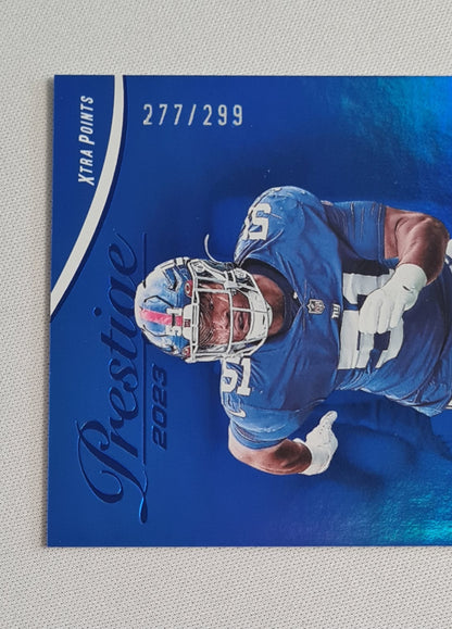 Azeez Ojulari - 2023 Panini Prestige Football NFL New York Giants Xtra Points #215 Blue /299